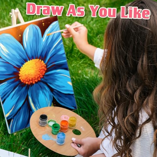 Tinlade 12 Pcs Pre Drawn Canvas for Painting Stretched,Abstract Flower - size: Abstract Flower
