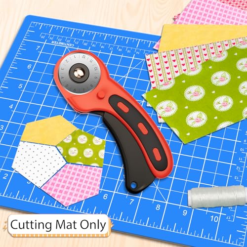 DIYSELF 8in×6in Cutting Mat, Self Healing Cutting Mat, A5 Craft Mat | A5 Cutting Mats for Sewing Hobby Fabric Project, 5-Ply Craft Cutting Board Double Sided, Craft Mat, Quilting Cutting Mats - color: Blue, size: 8"L x 6"W