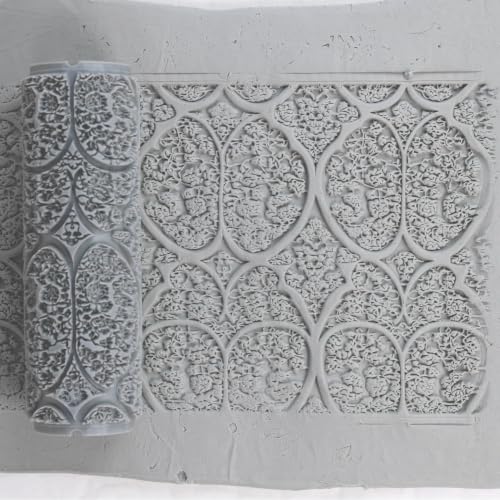 Chapel Rosette Clay Texture Roller 2" for Polymer Clay - color: Chapel Rosette Roller, size: 2 inch