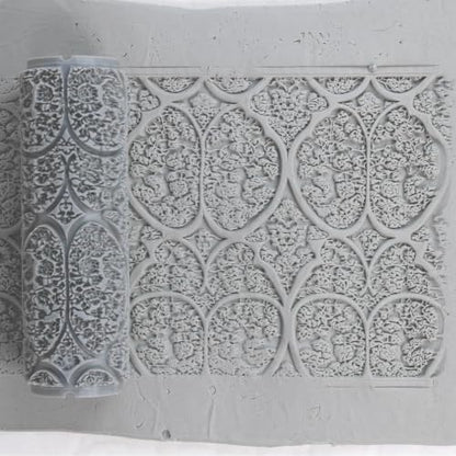 Chapel Rosette Clay Texture Roller 2" for Polymer Clay - color: Chapel Rosette Roller, size: 2 inch
