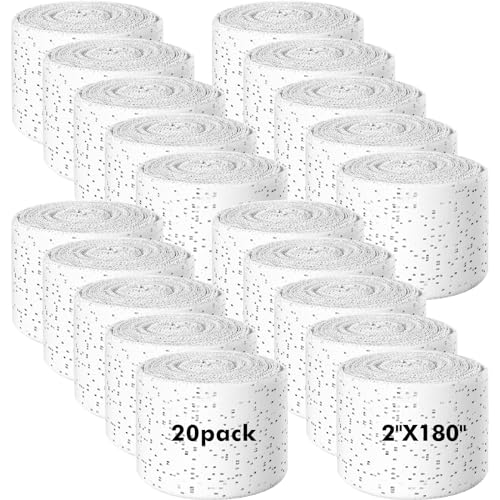 Nuogo 20 Pack Plaster Cloth Gauze Bandages Rolls Plaster Strips Bulk for Crafts Art Project Body Molds Mask Making Scenery Construction Sculptures Belly Cast Each Roll 5 Yards 2 x 180 Inch - size: 2 x 180 Inch