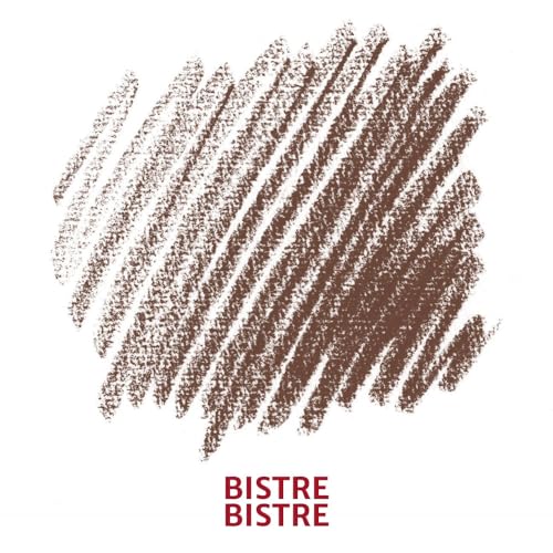 Conté à Paris 12 Count Sketching Crayons Set, Bistre | Warm Earth-Tone Drawing Medium, Ideal For Historical Studies And Landscapes, Smooth Consistent Application - style: 12 Count - Bistre