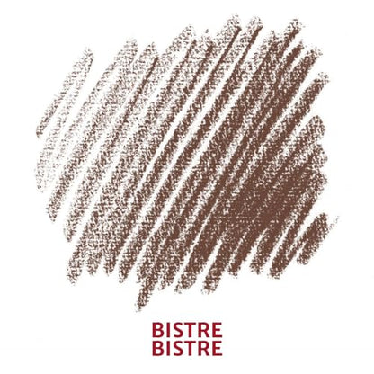 Conté à Paris 12 Count Sketching Crayons Set, Bistre | Warm Earth-Tone Drawing Medium, Ideal For Historical Studies And Landscapes, Smooth Consistent Application - style: 12 Count - Bistre