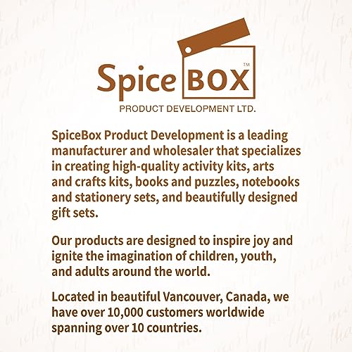 SpiceBox Learn Calligraphy Set for Beginners with Pens and Introduction Book for Adults, Hand Lettering Penmanship Learning Kit, Multi Colors (06772)