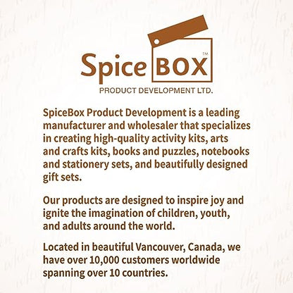 SpiceBox Learn Calligraphy Set for Beginners with Pens and Introduction Book for Adults, Hand Lettering Penmanship Learning Kit, Multi Colors (06772)