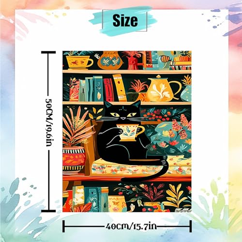 NDNXYXGS Cat Paint by Numbers Kit for Adults,DIY Painting Kits on Canvas,Sofa Color by Numbers,Large Adult Paint by Number for Gifts,Home Wall Decor - color: cat