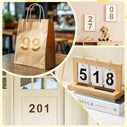 6Inch Number Stencils,10Pcs Plastic Stencils Reusable Curb Stencil Kit | Washable 0-9 Large Number Stencil for Address Painting,Digital Templates for Spray Painting,DIY Crafts,Address Signs - size: 6Inch