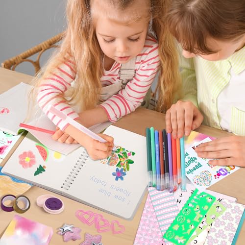 Nsrzua DIY Journal Kit for Girls,Toys for Ages 8-14 and Birthday Gifts for Girls - color: yellow