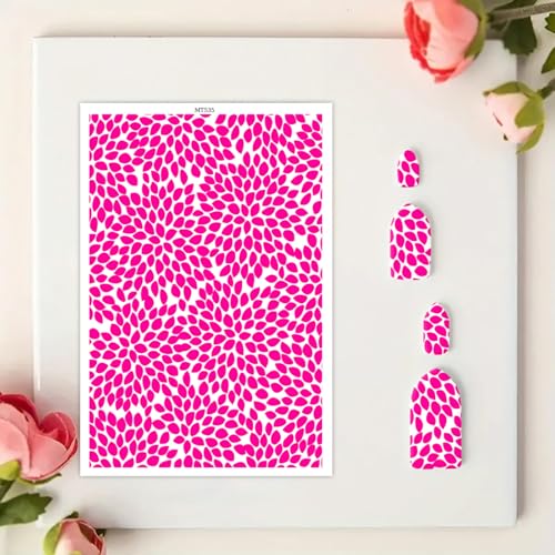 10 Pcs Clay Transfer Paper for DIY Art Crafts, Raindrop Water Polymer Clay Transfer Paper Sheets for Polymer Clay Jewelry Earrings Making Supplies 5.82X3.93 inch - color: Dots