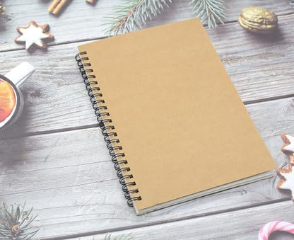 5 Pcs A5 Sketchbook, Spiral Sketch Pads, 30 Sheets (60 Pages) 120 GSM Thicken Paper, for Art Painting and Drawing (A5) - size: A5 (5.83 x 8.27 inches)