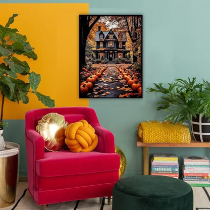 Landscape Paint by Number for Adults, Halloween Paint by Numbers for Adults - color: MT13258