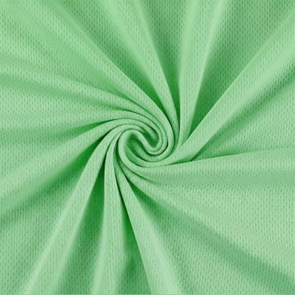 Bird Eye Mesh Jersey Fabric 3 Yards 65 Inch Wide Mint Green - color: Mint Green, size: 65'' x3 yard