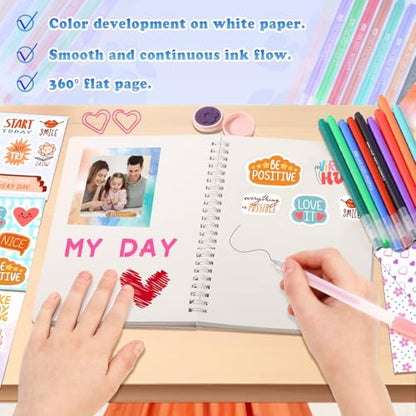 Nsrzua DIY Journal Kit for Girls,Toys for Ages 8-14 and Birthday Gifts for Girls - color: blue