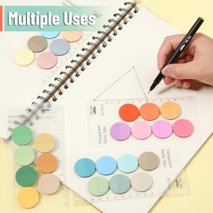 Mr. Pen- Round Transparent Sticky Notes, 1.1” Diameter, 14 Pads, 560 Sheets - color: Beach Joy, size: 560 pcs