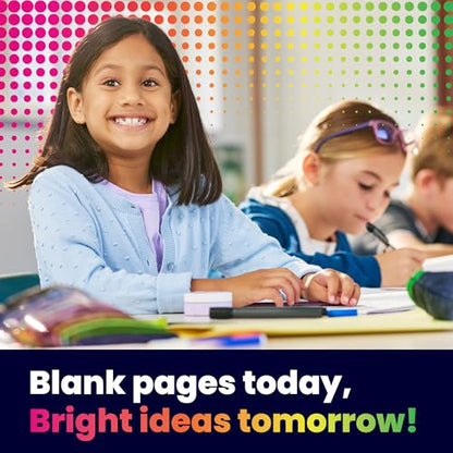 Hygloss Blank Books - Bulk 10 Pack – 5.5" x 8.5" A5 Black Paperback Blank Books for Kids to Write Stories, Doodle, Arts & Crafts – Plain Drawing Sketchbook, Unlined Journal, Notebook Without Lines - color: Black, style: 10 Books