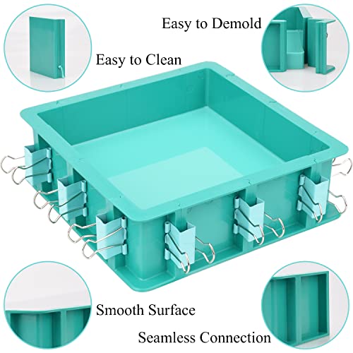 Adjustable Mold Housing Kit for Silicone Mold Making - Leak-Proof Plastic Frame for DIY Resin, Candle, and Soap Molds - Reusable Craft Holder with Free Combination Design for Jewelry & Epoxy Casting