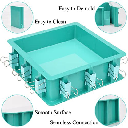 Adjustable Mold Housing Kit for Silicone Mold Making - Leak-Proof Plastic Frame for DIY Resin, Candle, and Soap Molds - Reusable Craft Holder with Free Combination Design for Jewelry & Epoxy Casting