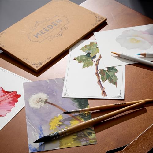 MEEDEN Blank Watercolor Paper Postcards: 4"X6" Travel Watercolor Post Cards - color: 2 Pack