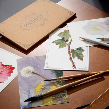 MEEDEN Blank Watercolor Paper Postcards: 4"X6" Travel Watercolor Post Cards - color: 2 Pack