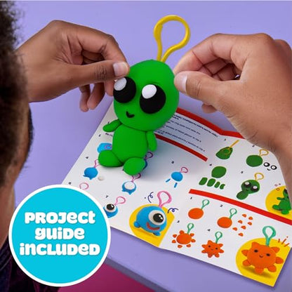 Play-Doh Air Dry Clay Mini Maker Creations, Makes 6 Keychains - color: Keychains, size: 6 Pack