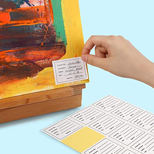 Magicfly Painting Canvas Panels, 5x7, 8x10, Set of 28 with Label Stickers, 100% Cotton Canvas Boards for Painting, Canvas with MDF Board Core, for Acrylic Paint, Oil Paint Dry & Wet Art Media, etc