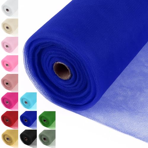 Royal Blue Tulle Fabric Roll 54 Inch x 40 Yards Tulle Ribbon - color: Royal Blue, size: 54 Inch X 40 Yards