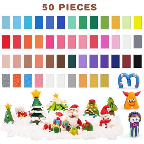 CiaraQ Polymer Clay Kit, Mini Modeling Clay Set - color: 48 Colors