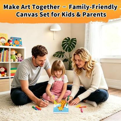 24-Pack Stretched Canvas 8 Sizes 100% Cotton for Acrylic Oil Mixed Media | 100% cotton with natural cottonseed husk, 5/8" deep profile, triple-gesso acid-free white canvas - size: 12"x16", 11"x14", 9"x12", 8"x10", 8"x6", 4"x6"