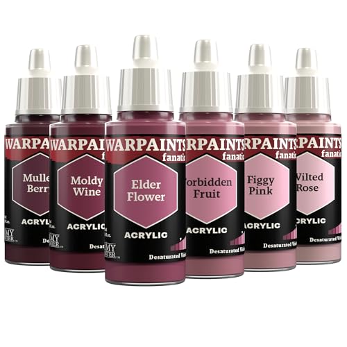 The Army Painter, Warpaints Fanatic Flexible Triad Desaturated Violets | 6 x 18ml Quality Acrylic Miniature Hobby Model Paint Set for Dnd & Warhammer 40K Figures - color: Flexible Triad: Desaturated Violets