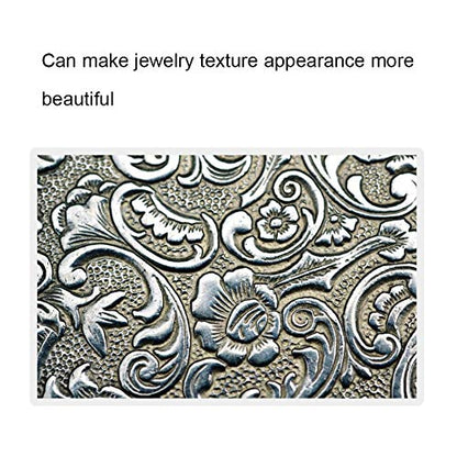 Metal Jewelry Anvil Chisel, Metal Stamping Punch Stamp Curve Set Metal Stamp Anvil Chisel Equipment Kit Jewelry Carving Hand Carved Tools for Jewelry Processing Making Carving(#3)