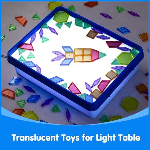 Odoorgames Young Explorers Light Table – Light Up Table (Blue) - color: Blue