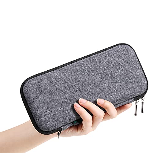 Upgraded Hard Pencil Case Box for Adults,Durable Pen Carrying Case with Zipper-Gray - color: Grey