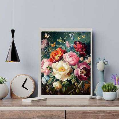 Arttoplus Flowers Paint by Numbers Kit for Adults Beginner 16x20 inch - color: MT20836-US