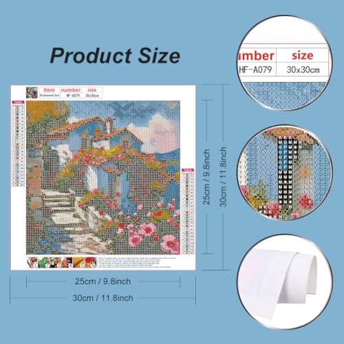 hill froeistung Landscape Scenery Diamond Art Painting Kits for Adults - color: HF-A079