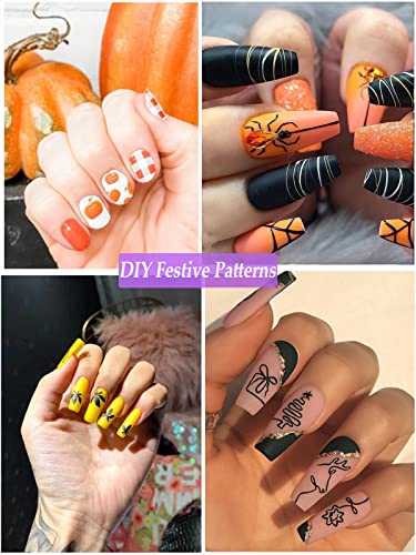 12 Color Nail Art Pens Kalolary Nail Art Marker Point Graffiti Dotting Pen - color: C