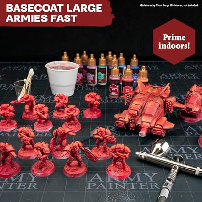 The Army Painter, Warpaints Air Most Wanted Paint Set, 22 x 18 ml | 19 Acrylic Airbrush Paints, incl. 2 Metallics, 1 Fluorescent, 1 Medium & 3 Speedpaints - For Models and Miniature Painting - color: Air Most Wanted Set