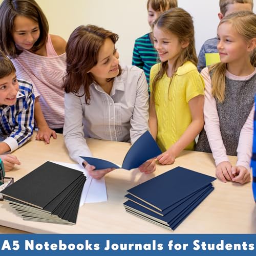 Mimorou 100 Pcs A5 Journals Notebooks Bulk,Black,Navy,Lined - color: Black, Navy, style: Lined