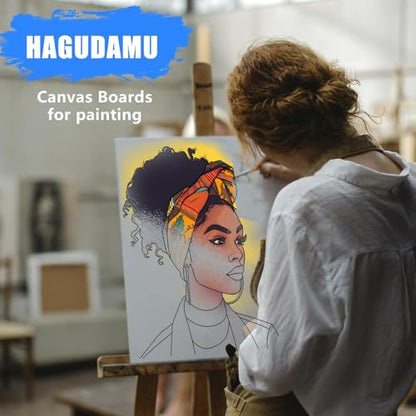10 Pack Pre Drawn Canvas Boards for Painting for Adults, for Paint Party Favors,Beginner Favor, Paint by kit for Adults(Couple) Sip and Paint kit Date Night - style: Deluxe Edition