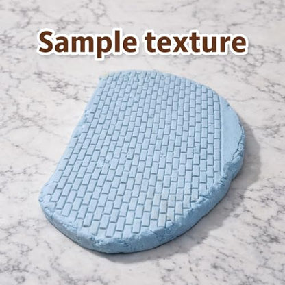 3Pcs Texture Roller for Clay, 3D-Printed Clay Texture Roller, Ideal for Tabletop, Clay Crafts