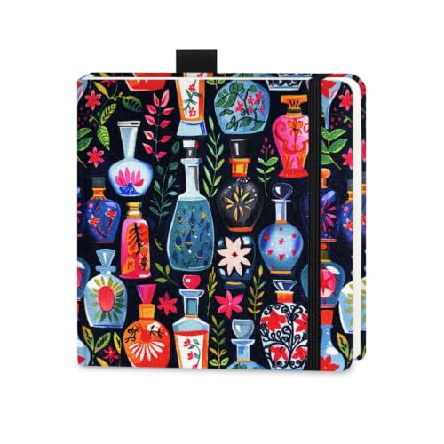 5x5 Watercolor Sketchbook,Mixed Media Pad,Travel Portable Drawing Journal | 140LB/300gsm 20Sheets/40Pages Watercolor Paper,Cold Press,Cloth Fabric Hardcover,Sewing Binding,Lay-Flat.Magic Bottle - color: 300gsm-Magic Bottle