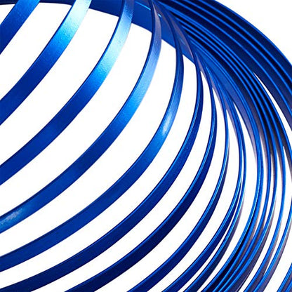 Fashewelry 32.8Ft 5mm Aluminum Flat Wire Solid Bendable Metal Craft Wire Strip for Bezel Sculpting Armature Jewelry Making Gem Metal Wrap, RoyalBlue - color: Flat-5mm-Royal Blue