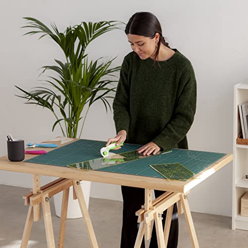Elan Cutting Mat A1 Green, Large Self Healing Cutting Mat 24 x 36 Inch, 5-Ply Craft Board Green, Hobby Board for Crafts 24x36 Inch - style: 36 x 24"