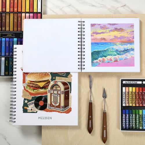 MEEDEN 9"x 12" Oil Pastel Paper Pad: 140lb/300gsm, 30 Sheets Fine Textured - size: 9"x12"