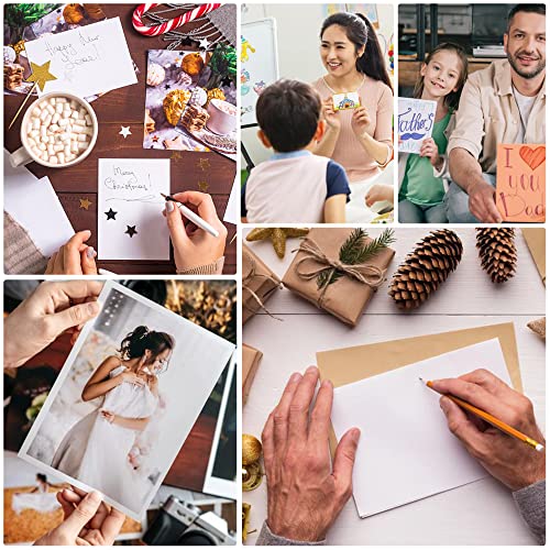 200 Pack 4x6 White Cardstock Paper, 80Lb Blank Cards for Printing