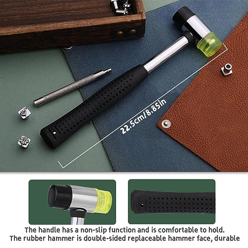 QMNNMA Leather Stamping Tools, Leather Stamping Kit - size: 17 PCS
