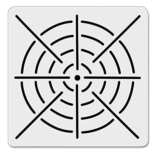 5 Pieces Mandala Dot Painting Tool Stencils Template Set, 8/12/16 Segment Dotting Tools Mandala Stencils Reusable Dot Stencil Rock Painting Stencil Circle Template for DIY Art Projects