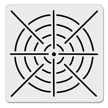 5 Pieces Mandala Dot Painting Tool Stencils Template Set, 8/12/16 Segment Dotting Tools Mandala Stencils Reusable Dot Stencil Rock Painting Stencil Circle Template for DIY Art Projects