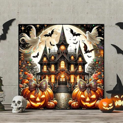 HHMATITS Halloween Diamond Art Kits for Adults 14X14IN - color: Halloween