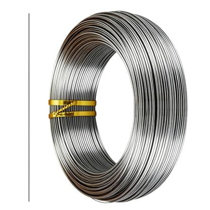 14 Gauge 304 Stainless Steel Wire 1.6mm Dia,65 Ft | Rust Proof,Light Duty For Garden Trellis,Plant Hangers,Bonsai,Sculpture,DIY Crafts,Outdoor Repair,Pliers Recommended