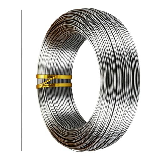 14 Gauge 304 Stainless Steel Wire 1.6mm Dia,65 Ft | Rust Proof,Light Duty For Garden Trellis,Plant Hangers,Bonsai,Sculpture,DIY Crafts,Outdoor Repair,Pliers Recommended